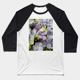 Hydrangea flower macro pattern Baseball T-Shirt